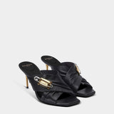 BALMAIN 別針皮革高跟鞋