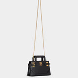 BALMAIN B‑Buzz 小型牛皮手提包