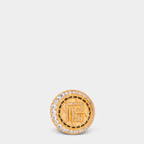 BALMAIN PB 黃銅水鑽胸針