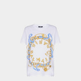 BALMAIN 鍊飾印花短袖 T-Shirt