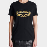 BALMAIN 女版 鍊飾印花短袖 T-Shirt