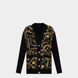 BALMAIN 華麗鏈條 V 領針織外套