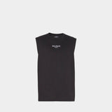 BALMAIN 刺繡 Logo 無袖上衣