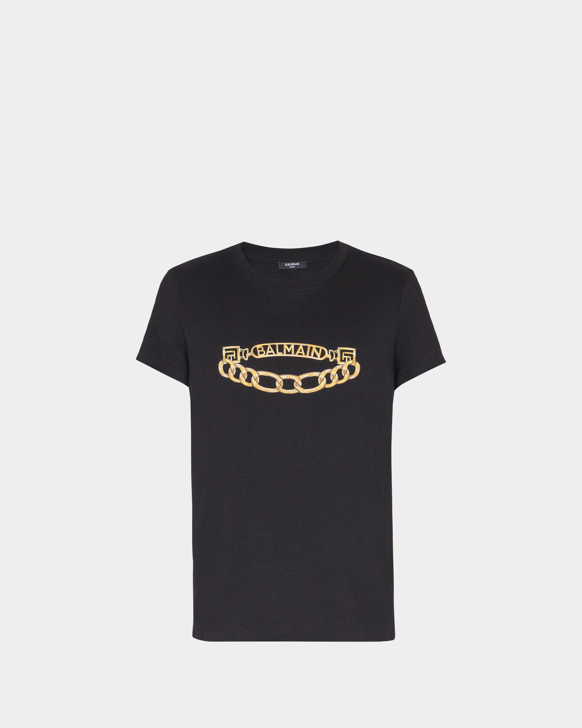 BALMAIN 男版 金屬鏈飾印花 T-Shirt