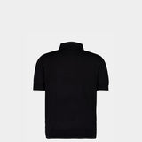 BALMAIN 棉絲針織 Polo 衫