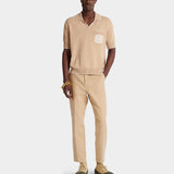 BALMAIN 刺繡針織 POLO