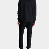 BALMAIN 金鍊圖騰黑色連帽 T