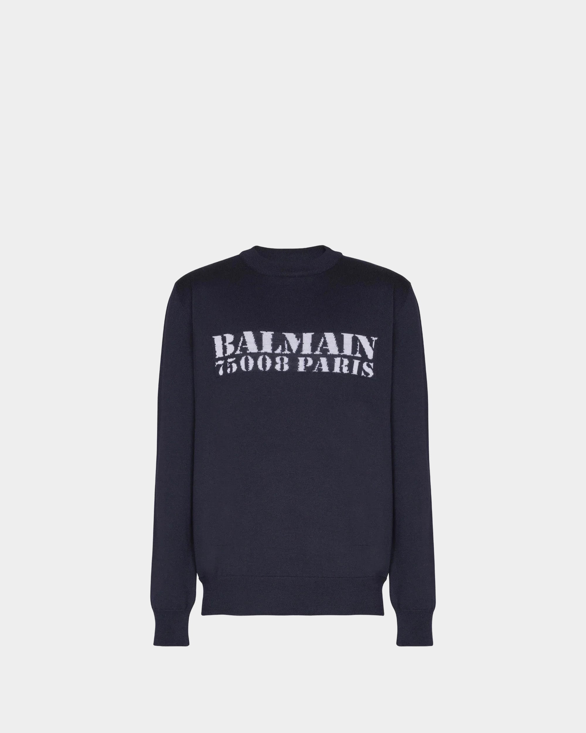 BALMAIN 黑色長袖毛衣