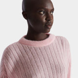 BALMAIN 長袖輕量馬海毛針織上衣