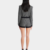 BALMAIN 鈕扣款輕量花呢針織短褲