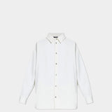 BALMAIN 丹寧襯衫外套