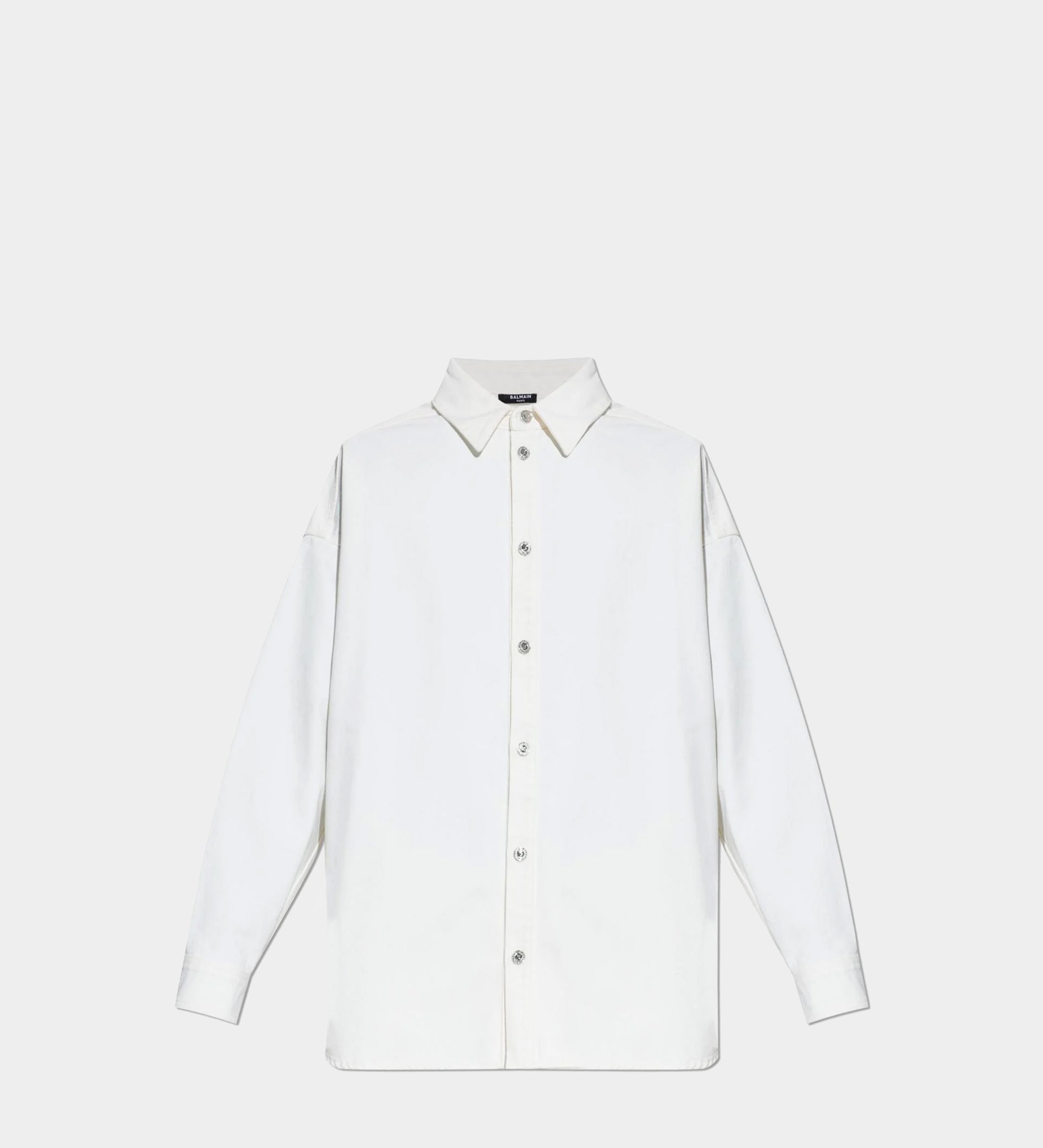 BALMAIN 丹寧襯衫外套