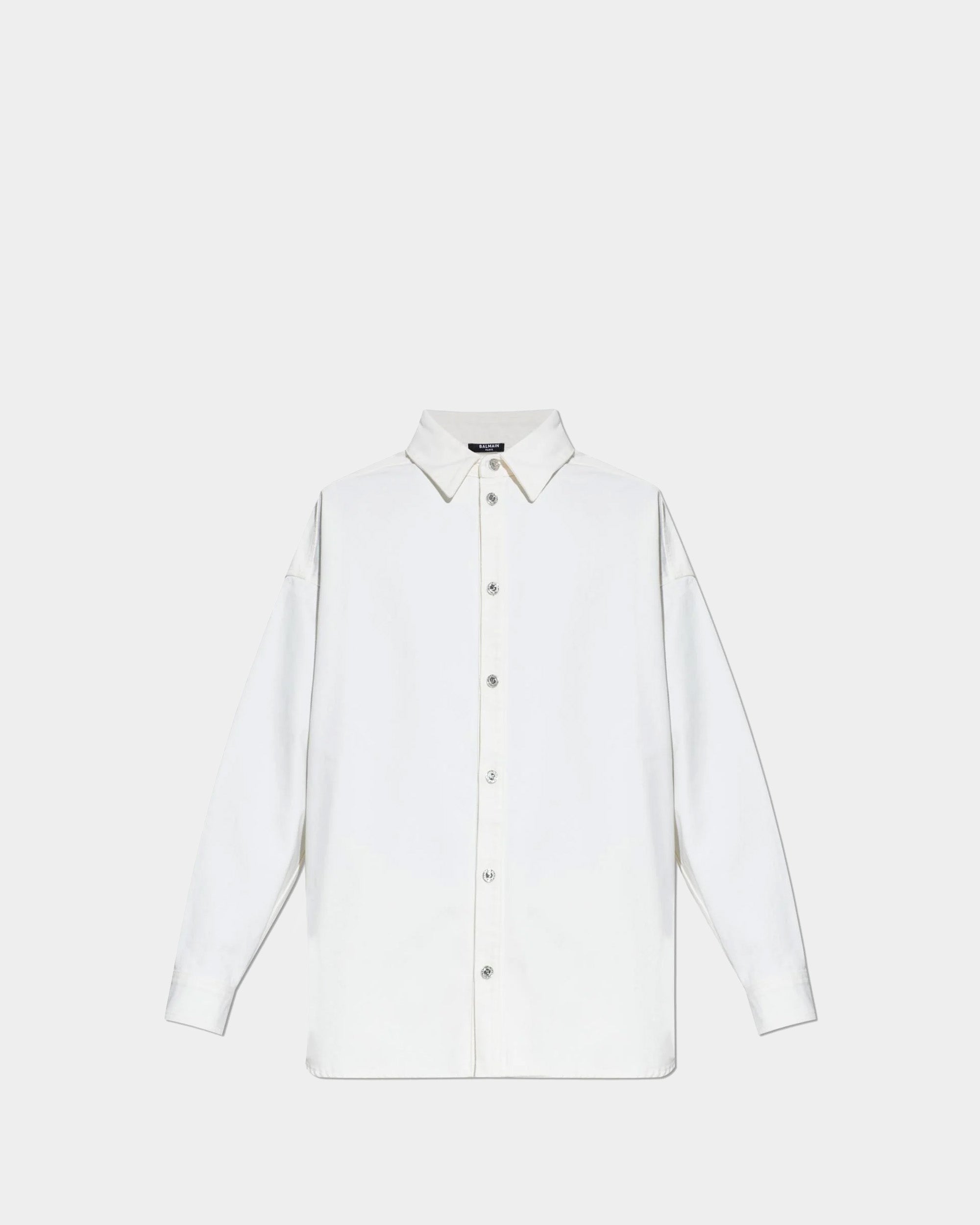 BALMAIN 丹寧襯衫外套