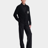 BALMAIN 棉質麻花針織開襟衫