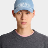 BALMAIN Logo 刺繡丹寧棒球帽