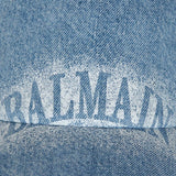 BALMAIN Logo 刺繡丹寧棒球帽