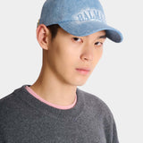 BALMAIN Logo 刺繡丹寧棒球帽