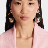 BALMAIN 穿孔造型黃銅耳環