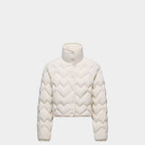 MONCLER Senevee 心形絎縫短版羽絨外套