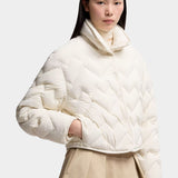 MONCLER Senevee 心形絎縫短版羽絨外套