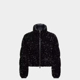MONCLER 亮片短版羽絨外套