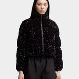 MONCLER 亮片短版羽絨外套