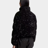 MONCLER 亮片短版羽絨外套