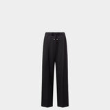 MONCLER 羊毛垂墜長褲