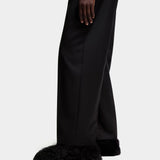 MONCLER 羊毛垂墜長褲