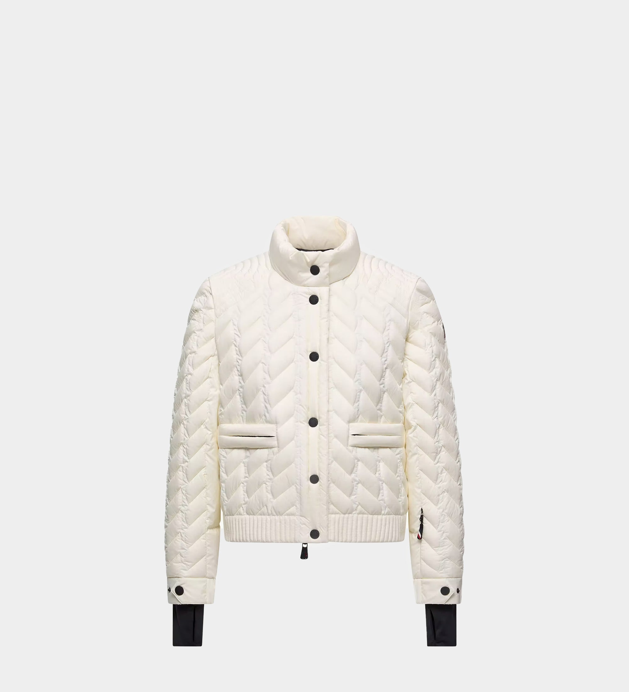 MONCLER 麻花織紋立領羽絨外套