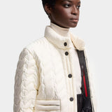 MONCLER 麻花織紋立領羽絨外套