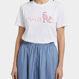 MARNI Logo拼接短袖T-Shirt
