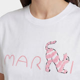 MARNI Logo拼接短袖T-Shirt