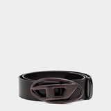 DIESEL D Logo男款皮革腰帶