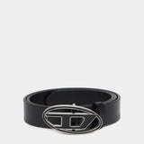 DIESEL D Logo皮革腰帶