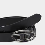 DIESEL D Logo皮革腰帶