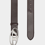 DIESEL D Logo皮革腰帶