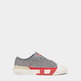 DIESEL 男款撞色低筒帆布鞋