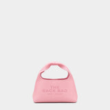 Marc Jacobs 皮革迷你水桶包 - 緞帶粉