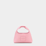Marc Jacobs 皮革迷你水桶包 - 緞帶粉