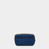 MARC JACOBS Metal chain denim camera bag 