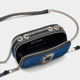 MARC JACOBS Metal chain denim camera bag 