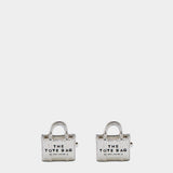 MARC JACOBS  Mini Icon Tote Bag 迷你托特包造型耳釘 – 復古亮銀