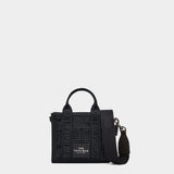 MARC JACOBS 水鑽帆布迷你托特包 - 耀石黑