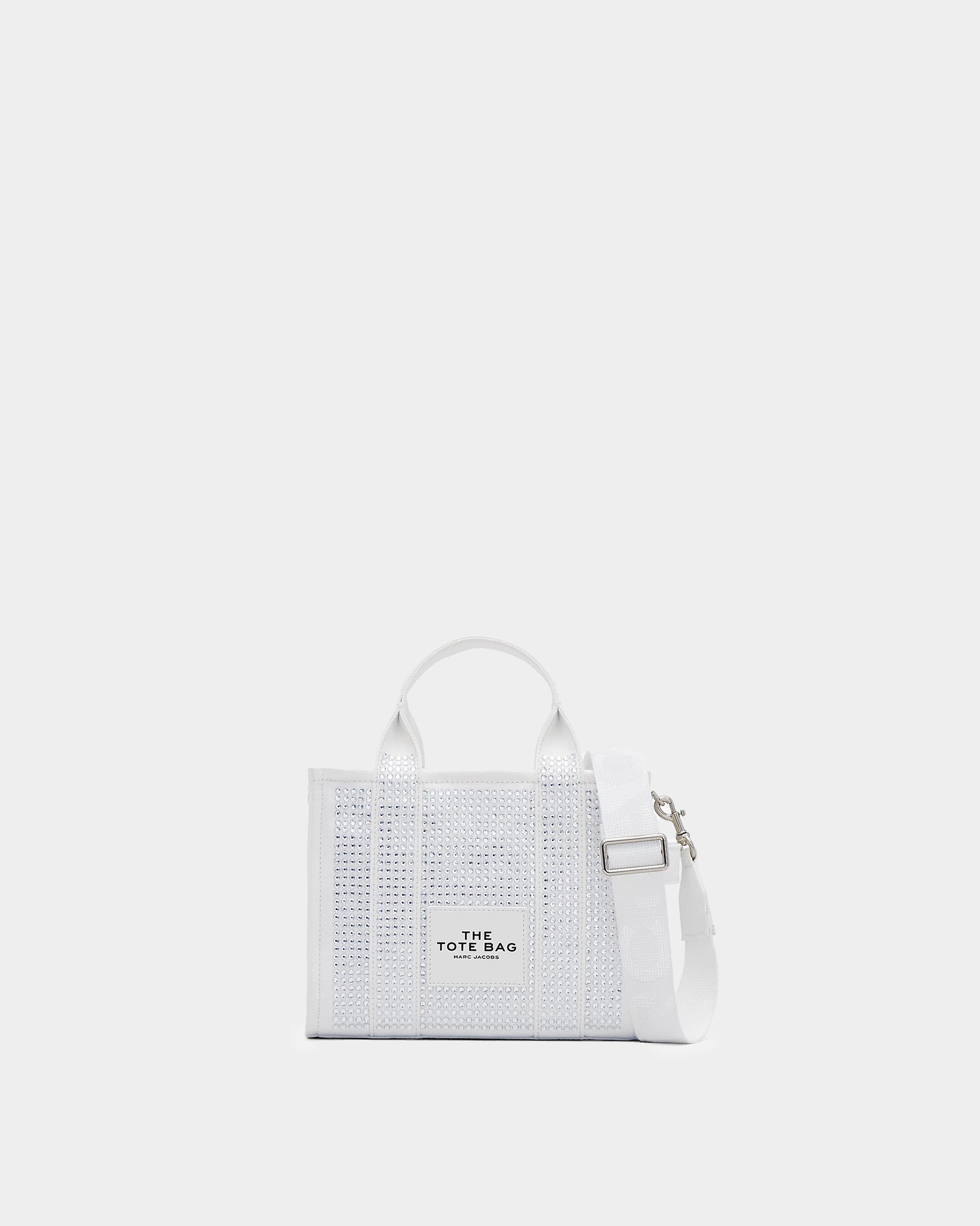 MARC JACOBS Small rhinestone canvas tote 