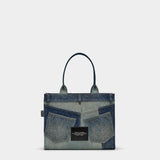 MARC JACOBS 拼接丹寧大型托特包