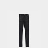 BALMAIN washed denim jeans 