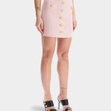 BALMAIN Pink knitted skirt 