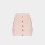 BALMAIN Pink knitted skirt 