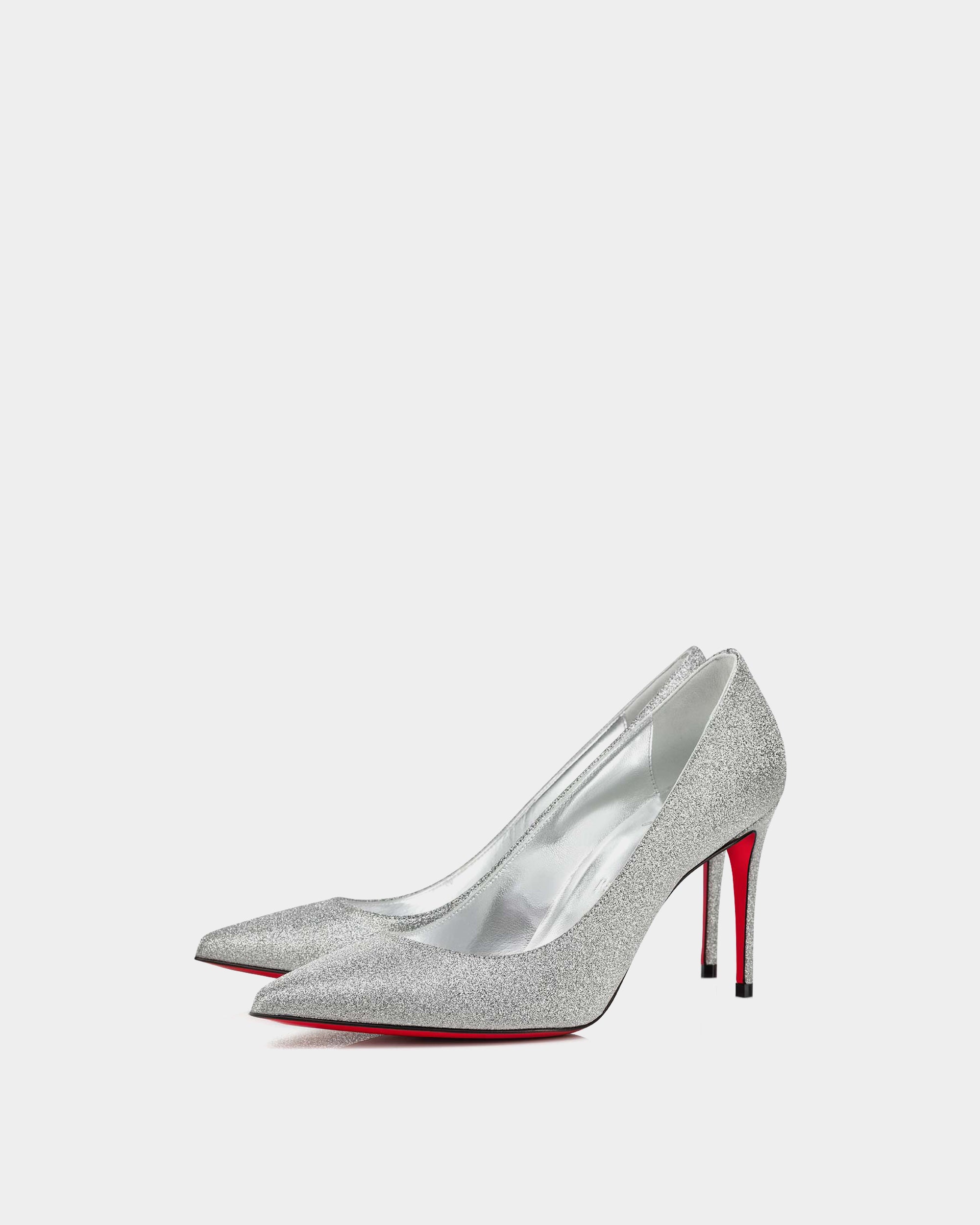 CHRISTIAN LOUBOUTIN Kate 8.5 cm 銀色高跟鞋